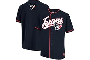 Ultra Game Adult's NFL Official Button Down Baseball Mesh Jersey Shirt