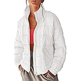 Xiaoxuemeng Womens Quilted Puffer Jacket Zip Up Lightweight Padded Coat Outwear with Pockets