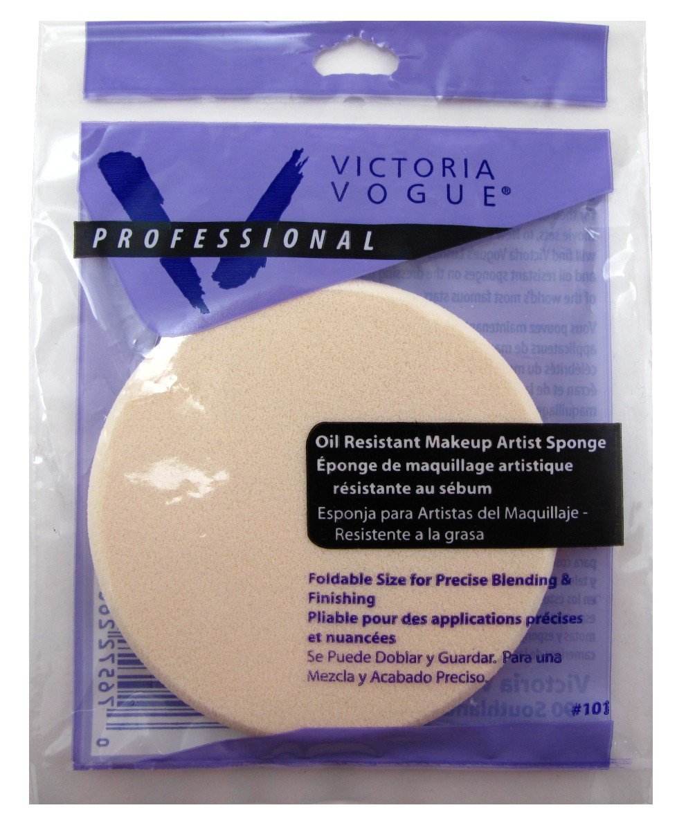 Victoria Vogue Professional Oil- Resist Make-Up Sponge Large (6 Pieces)