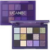 UCANBE 15 Color Eyeshadow Palette &ndash; Matte, Shimmer &amp; Metallic Shades, Highly Pigmented, Smooth Blendable Eye Shadow Makeup Pallet Kit for Natural to Bold Looks