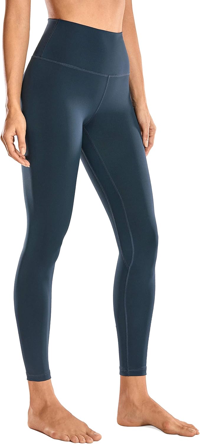 CRZ YOGA Women's 7/8 High Waisted Yoga Pants Workout Leggings Naked Feeling I-25 Inches: Clothing