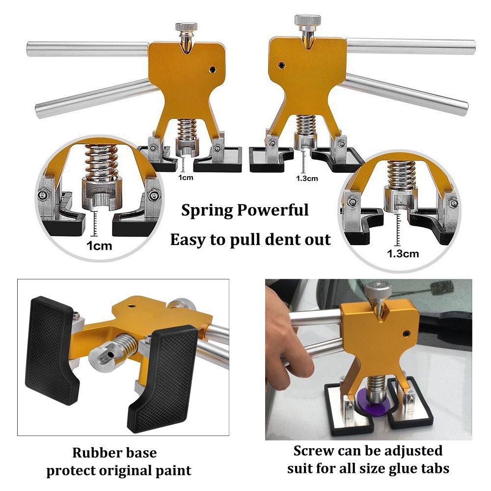 DIY Paintless Dent Repair Kit Gliston 89pcs Dent Puller Tools Slide