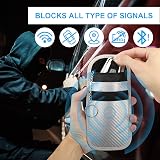 Diyife Faraday Pouch 2 Pack Key Fob RFID Signal Blocking Wallet Silver view 3