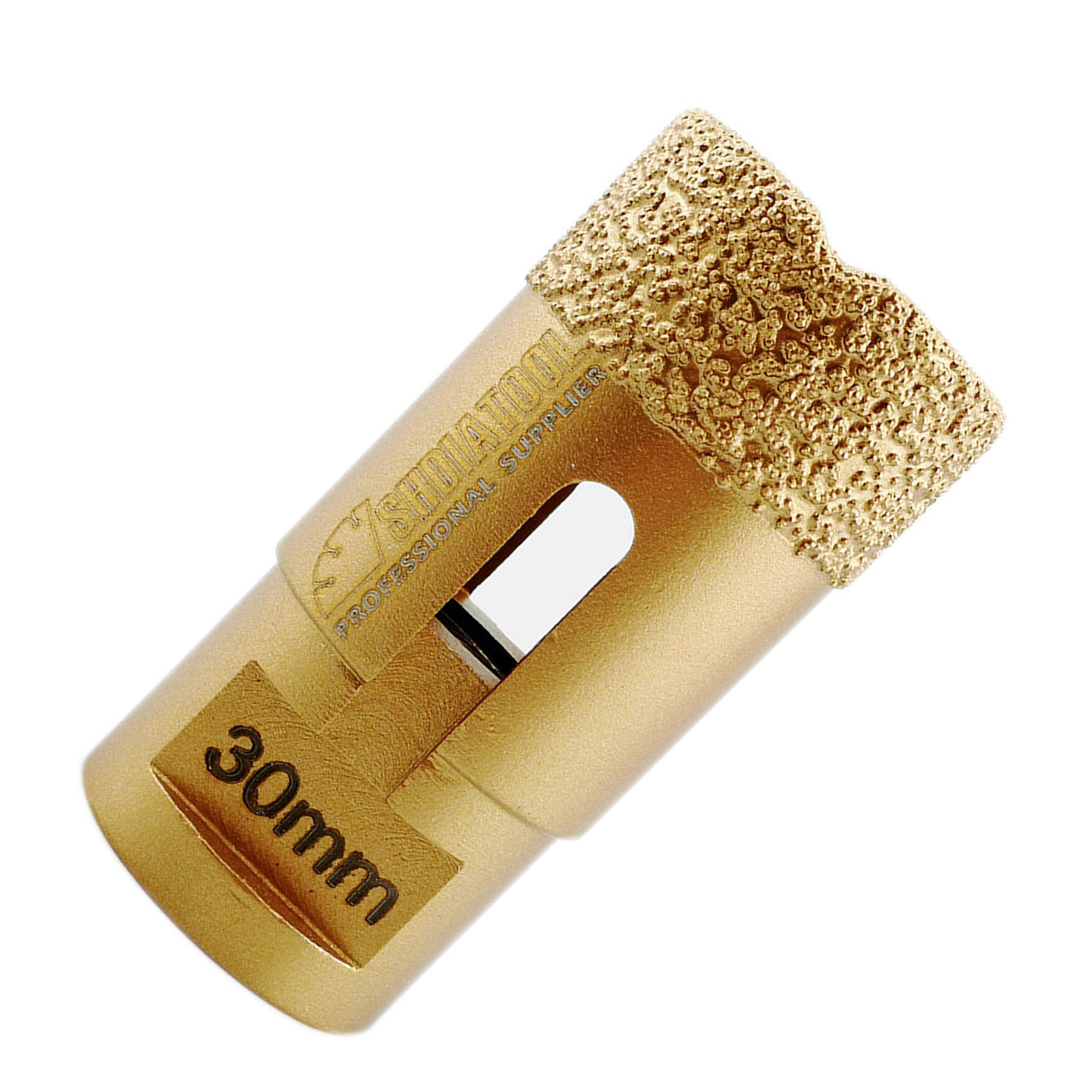 SHDIATOOL Diamond Drill Core Bit Diameter 30mm for Porcelain Tile Granite Marble Dry Drilling