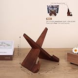 PUERSI Now Playing Vinyl Record Stand Wooden Display Rustic Brown view 4