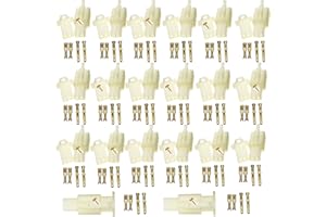 Lsgoodcare 20Pairs 2.8MM 2Pin Way Automotive Electrical Wire Connector Male Female Cable Terminal Plug Kits for Motorcycle Bike Car