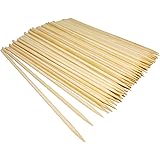Natural Bamboo Skewers for Fruit ,Appetizer, Chocolate Fountain, Cocktail More Food (10 inch(100 Pack))
