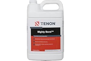 Tenon Mighty Bond - Additive for Concrete, Grout, Mortar, and More, Enhances Strength, Adhesion, and Lifespan, Great for Glass, Tile, or Wood Applications, Interior or Exterior Repairs (1 Gallon)