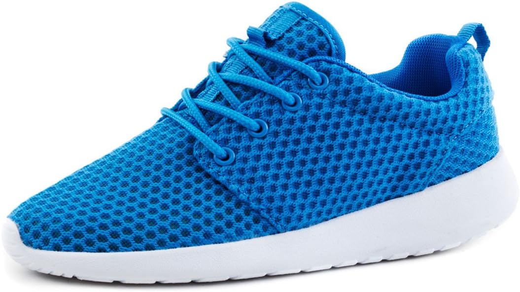 Men's and Women's Unisex Running Shoes Lace Up Trainers Fitness Leisure Trainers Blue Size: 4