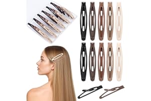 Obeoby 30 Pcs Metal Snap Hair Clips, 2.36 Inch Hair Barrettes Accessories for Women Girls Holiday Birthday Gifts (Natural col
