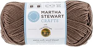 Martha Stewart Extra Soft Wool Blend Yarn, Sable
