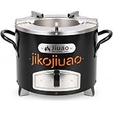 Portable Rocket Stove, Wood &amp; Charcoal Jiko Camping Stove with Ash Drawer | Wood or charcoal cooking for camp, with pot supports, carry handles and a pull-out ash drawer.