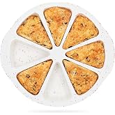 Vinino Silicone Scone Pan with Reinforce Frame, 8-Cavity Triangle Cake Mold | Nonstick Scone Mold With Non-Slip Handles for Brownies, Muffins, Cheesecake, Wedge Pan for Oven, Dishwasher Safe, BPA-Free