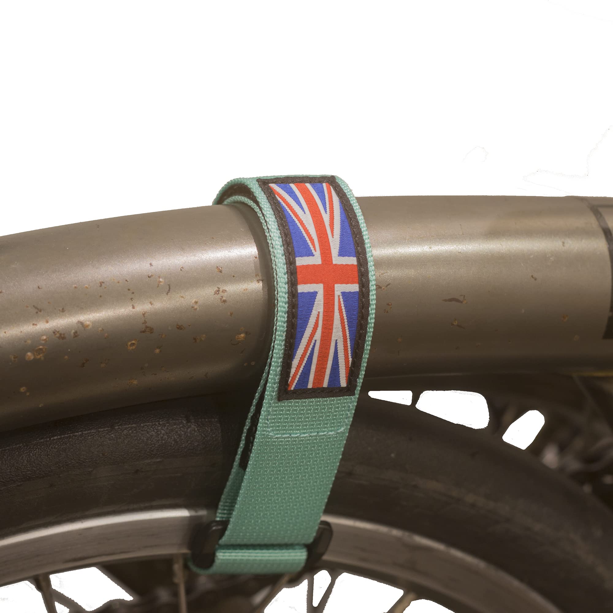 Velcro Holding Strap for Brompton Folding Bike Frame Mint Green