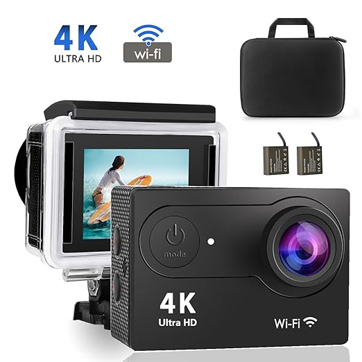 title=4K WiFi videocamera ,Volador Ultra HD 12MP DV, sportivo impermeabile da 98