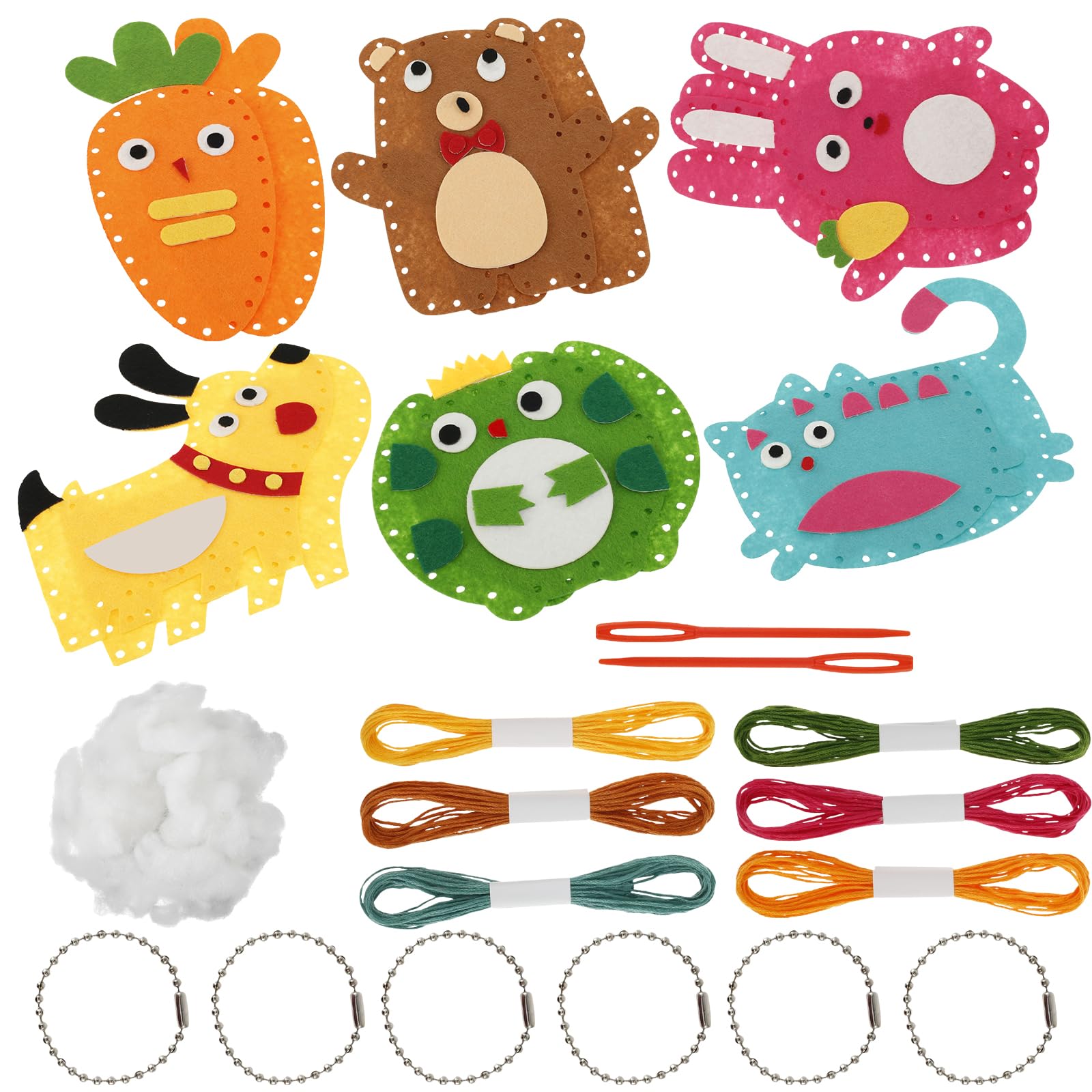 BUTORY Sewing Kit for Kids Cute Animal Sewing Craft Set Fun and Educational DIY Doll Sewing Toys Beginners Sewing Kit DIY Handcraft Sewings Kits for Boys Girls Over 6 Years Old Beginners
