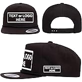 Custom Cap, Personalized Golf Style Baseball Hat with Rope, Embroidery or Print, Customized Hats with Logo or Text