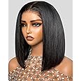 Arabella Hair 12inch 6x6 Bob Wig Human Hair Real 210% Density Ready to Go Glueless Wig 12a Straight Bob Wigs Human Hair Pre Cut Lace Pre Bleached Tiny Knots (12inch, 6x6 Glueless Bob)