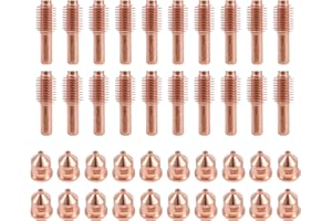 Lewan 20Pcs 120926 Electrode & 20Pcs 120931 Nozzle Tip for PMX 1000 1250 1650 series plasma cutters torch