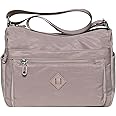 KAUKKO Women Crossbody Bag Handbag Lightweight Shoulder Purse Nylon Multi Pocket Crossbody Bag Ladies Travel Handbag