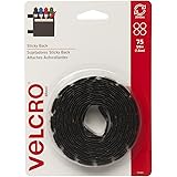 VELCRO Brand - Sticky Back - 5/8" Coins, 75 Sets - Black