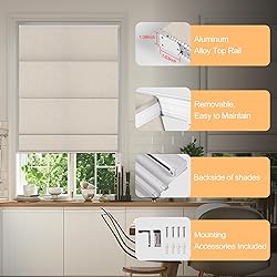 BERISSA Roman Shades for Interior Windows, Room