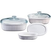 Amazon.com: CorningWare Ceramic Bakeware Set with Lids, Chip and Crack ...