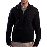 SCOTTeVEST Cotton Hoodie for Men - 21 Hidden Pockets - Lightweight Zip Up Sweatshirt for Travel & More