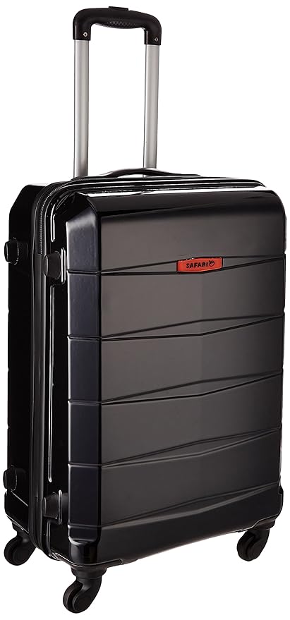 Safari Re-Gloss Polycarbonate 55 cms Black Carry-Ons (NEW-Re-Gloss-55-Black-4WH)