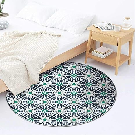 Centh Alfombra de Cocina geométrica, OKJEFF 191210esque diseño Floral