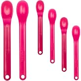 TalkTools Wee Smooth Spoons - Self-Feeding Oral Motor Therapy for Lip Closure &amp; Oral Awareness, Kids, Toddlers &amp; Adults, Sensory Feeding Aid | Magenta, 6-Pack