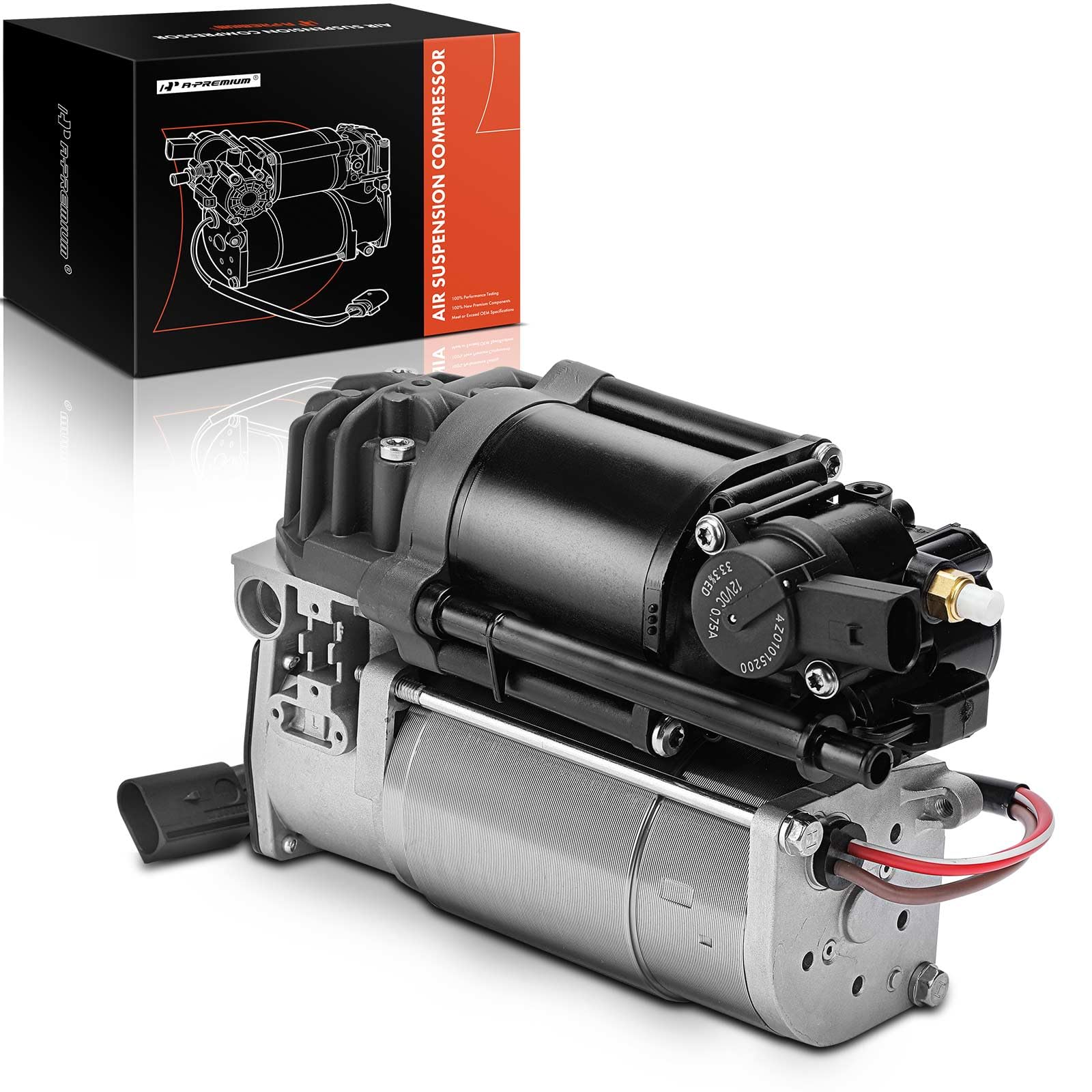 Photo 1 of A-Premium Air Suspension Compressor Compatible with Mercedes-Benz W212 W218 CLS400 CLS550 E250 E300 E350 E400 E550 E63 AMG, 13 A, 140 PSI, 24 VDC, Replace# A2123200104