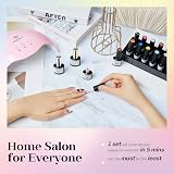 Modelones Gel Nail Kit 12 Colors 48W Lamp Glossy Matte Top Base Coat Tools view 9