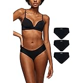 LEAKPROOF2.0 Seamless Bikini Period Underwear for Women | Period Panties Holds 6 Tampons | Mild Incontinence Leak Proof Underwear (S/M, 3-Black)