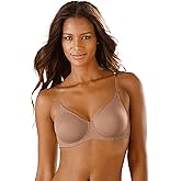 LASCANA Women's Clear Strap Underwire T-Shirt Bra with no Padding, Adjustable Straps, Extra Underwire Support, B - DD Cup