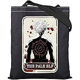 TGBJE BG3 Tote Bag BG3 Video Game Lover Gift The Pale Elf Shoulder Bag Astarion Grocery Shopping Bag (Pale Elf tote)