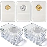 33mm Coin Slabs 10-Pack for Gold Eagle &amp; Gold Buffalo Coins Holder | Built for precious coin collections, these holders keep valuable pieces protected while allowing easy viewing.