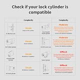 Aqara Smart Lock U200 Fingerprint Keypad Matter over Thread Black view 2