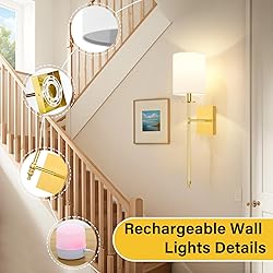 27 Inch Wall Sconces Battery Operated Set of