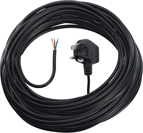 Spares2go Universal-Netzkabel für Waschmaschine und Wäschetrockner mit