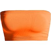 Women's Strapless Sexy Y2K Tube Top Sleeveless Stretchy Bandeau Crop Top Casual Solid Summer Outfit