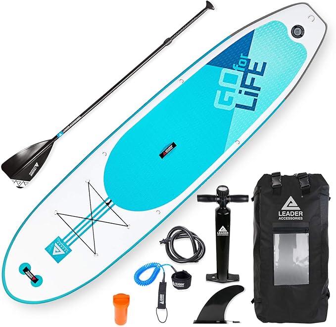 Leader Accessories 10'6" Inflatable Stand Up Board with Fins (6" Thick