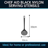 Chef Aid Nylon Skimmer, BPA Free Kitchen Utensil for Non-Stick Cookware, Black view 3
