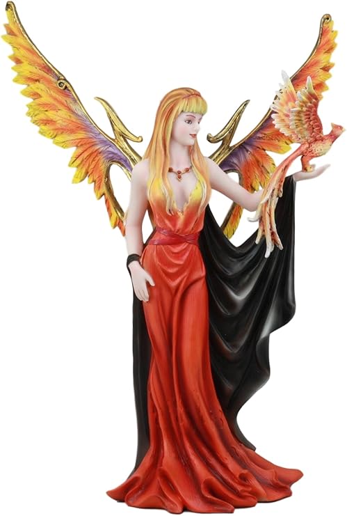 Ebros Grande Deesse Du Feu Elementaire Fee Avec Sang Phoenix Avatar Statue 38 1 Cm De Hauteur Par Nene Thomas Decoratifs Mythique Fantasy Figurine Collection Amazon Ca Maison Et Cuisine