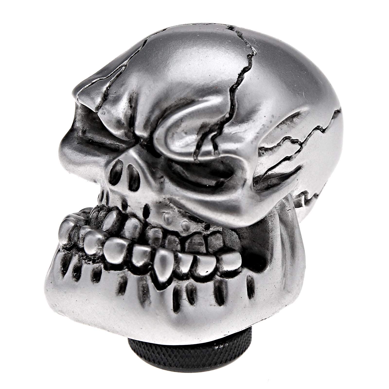 OTOTEC M8 M10 M12 Car Silver Manual Skull Head Gear Shift Knob Gear Stick Shifter Lever