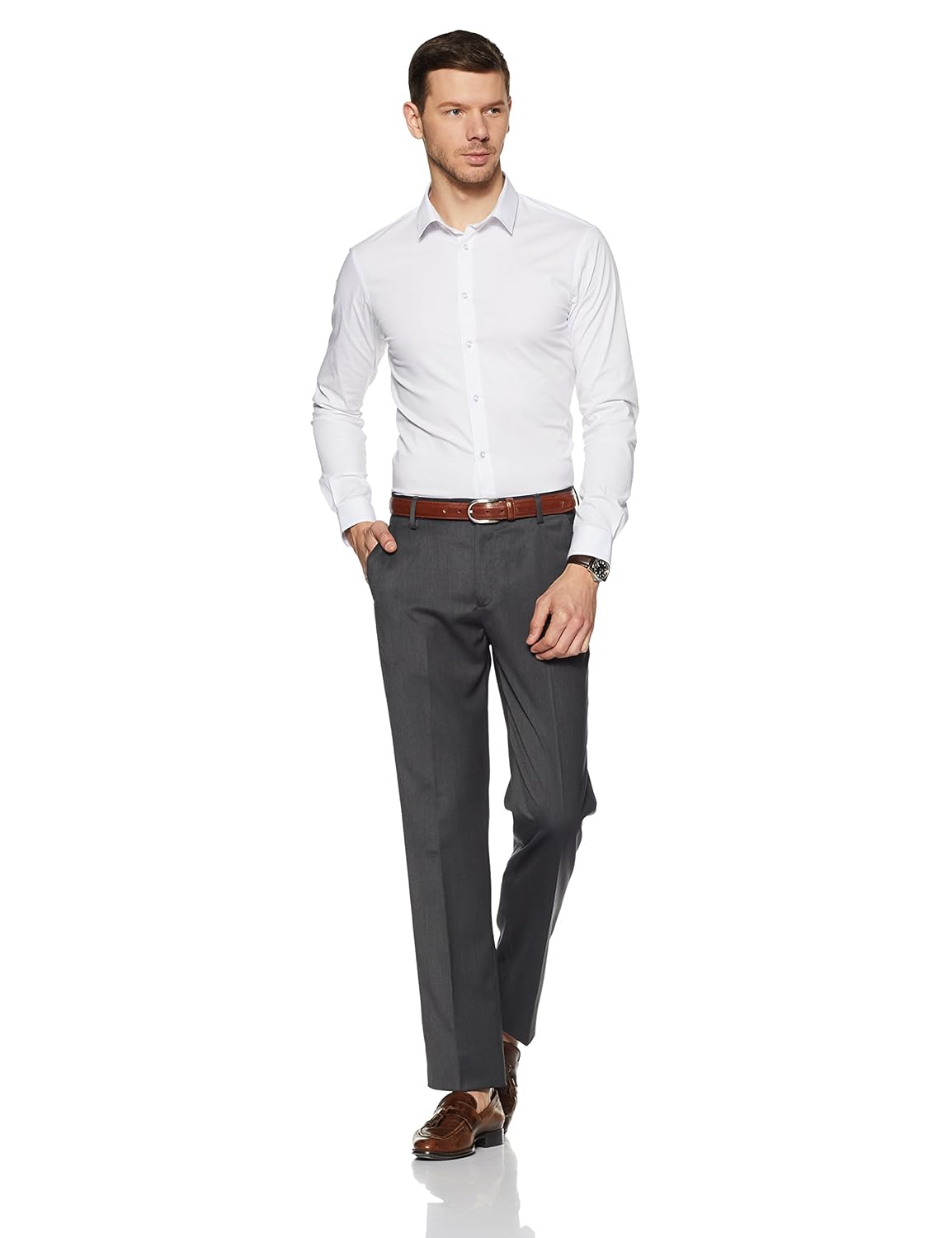 peter england men's formal trousers