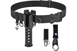 MOUHIKE Fishing Wading Belt Rod Holder Adjustable Wader Fishing Waist Belt for Fly Surf Casting Spinning Fishing Pole Fishing Tackle