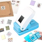 Stamp Punch, Stamp Puncher, 1X0.8inch Rectangular Postage Stamps Punches, Stamps Shaped Paper Punch, Lever Paper Punches for Crafting,Craft Cutter Hole Puncher for Scrapbooking Journaling Card Making