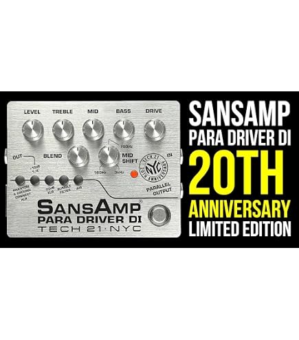 Amazon.com: Tech 21 PBDR SansAmp Programmable Bass Driver DI