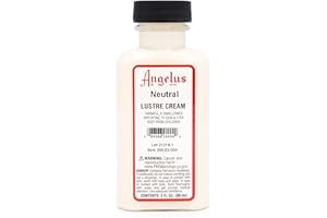 Angelus Leather Lustre Cream & Conditioner - Restores, Softens, Cleans, and Polishes All Smooth Leathers - 3oz